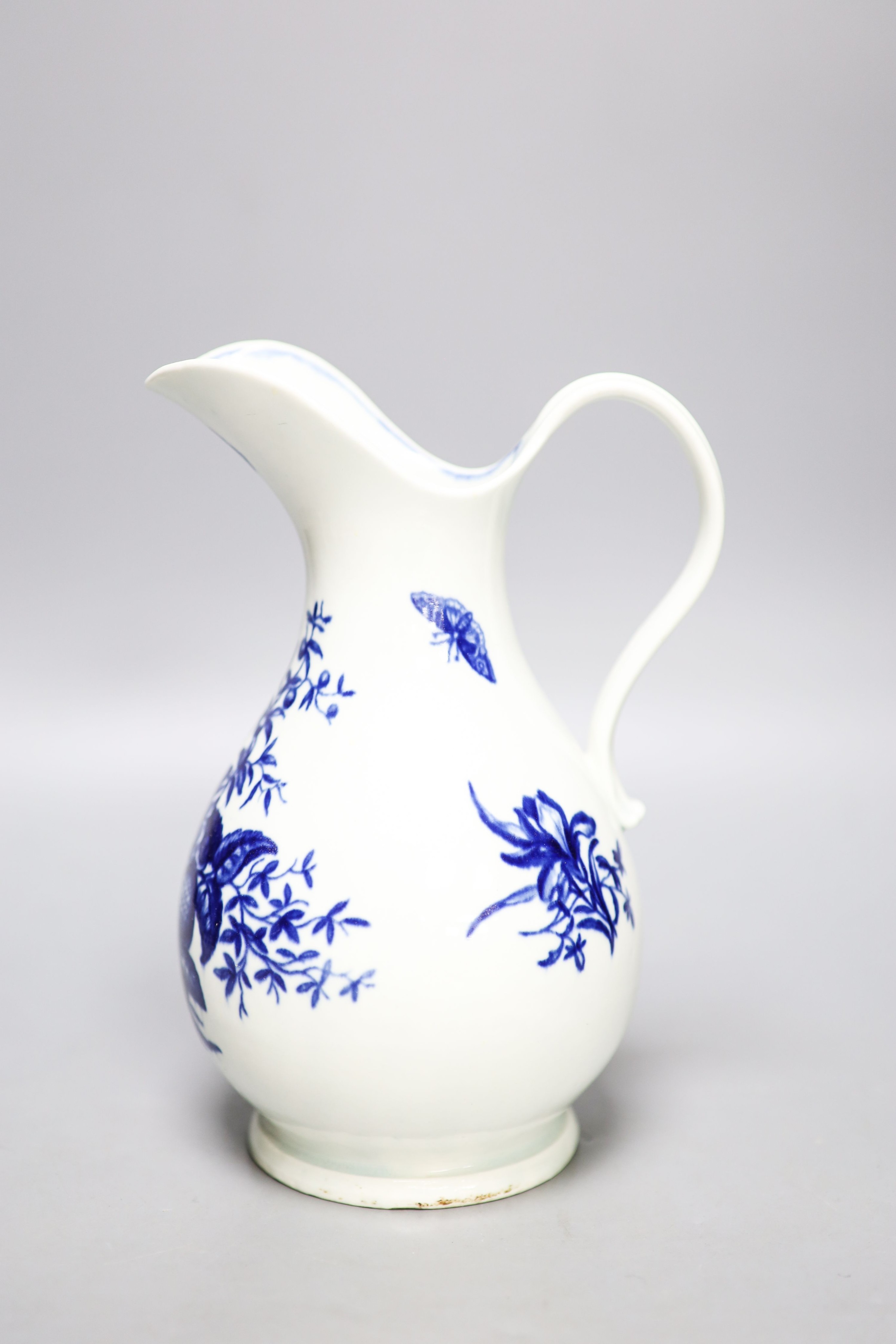 A Worcester pine cone pattern ewer, c.1780 21.5cm
